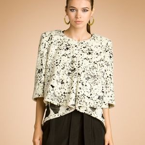 Rachel Roy Faux Fur Black/White Jacket XS